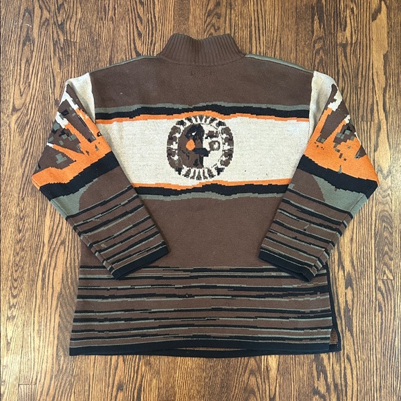 Vintage 90s GSL Knit Wool Maximalist Sweater - Picture 10 of 16